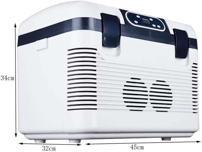 18L Car Fridge, High-Tech Dual-Core, Outdoor Travel Portable Car Cool and Warm Electric Cool Box ...
