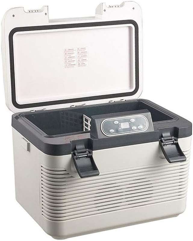 18L Car Fridge, High-Tech Dual-Core, Outdoor Travel Portable Car Cool and Warm Electric Cool Box ...