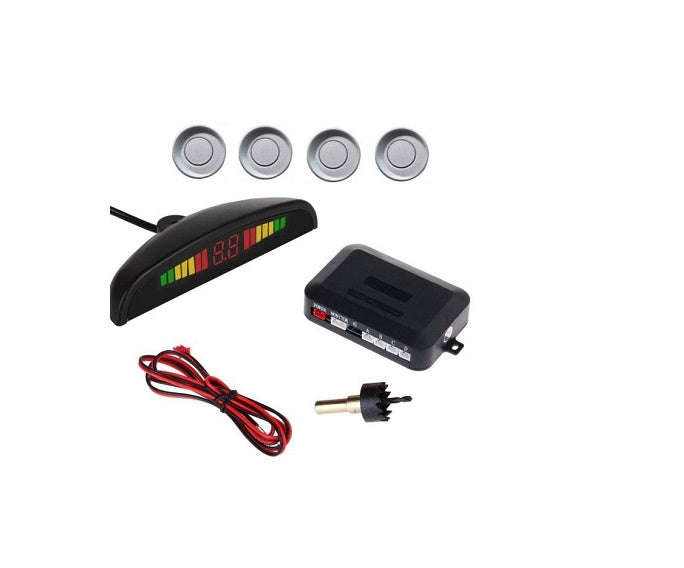 Car Reverse Parking Sensor Assistant - Silver
