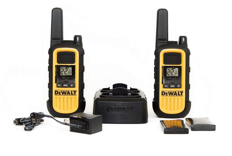 DeWalt DXPMR300 Heavy Duty Professional Walkie Talkie PMR Radio 2pack