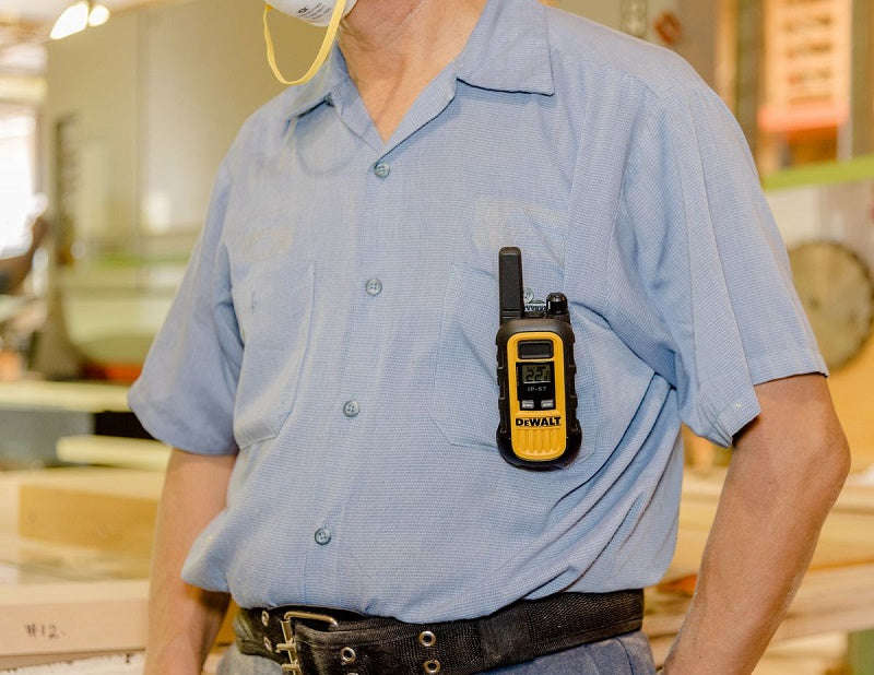 DeWalt DXPMR300 Heavy Duty Professional Walkie Talkie PMR Radio 2pack