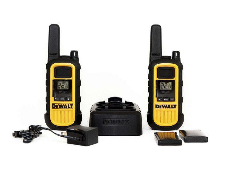 DeWalt DXPMR800 Heavy Duty Professional Walkie Talkie PMR Radio 2pack