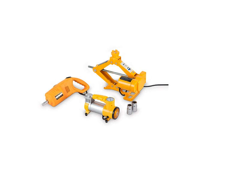 Emergency 4in1 Electric Jack, Pump,Wrench,Triangle