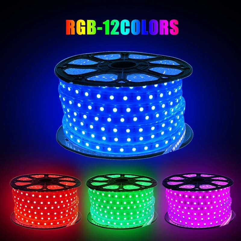 10mm LED 100M Roll Strip Light RGB-60D 5050