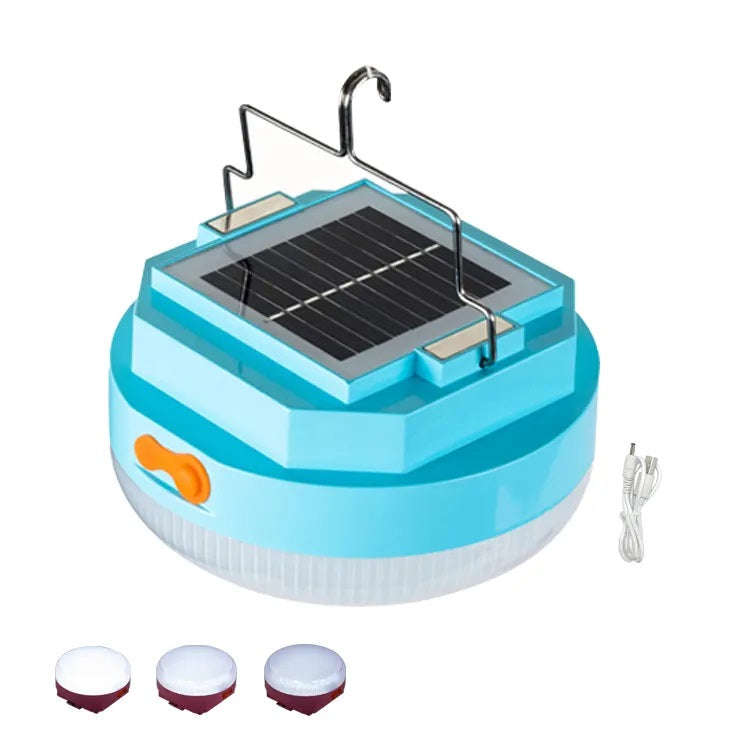 100W Solar Powered 76 LED Hanging Camping Light