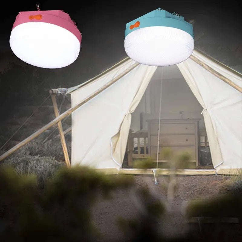 100W Solar Powered 76 LED Hanging Camping Light