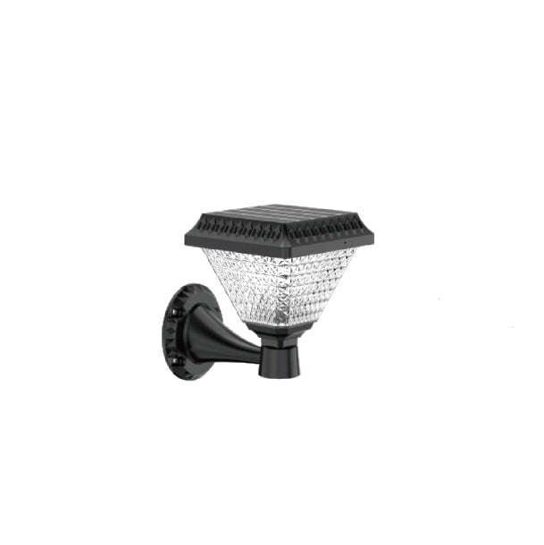 Solar Powered Garden Wall Light RGB + White & Warm White With Remote Control
