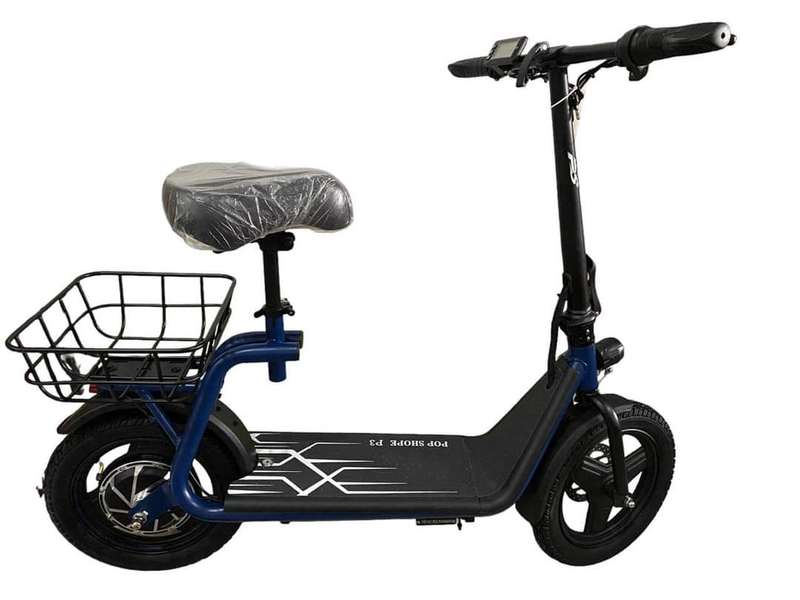 36V 450W Sports Electric Scooter 12" Tires Ebike Moped with Seat for Adult