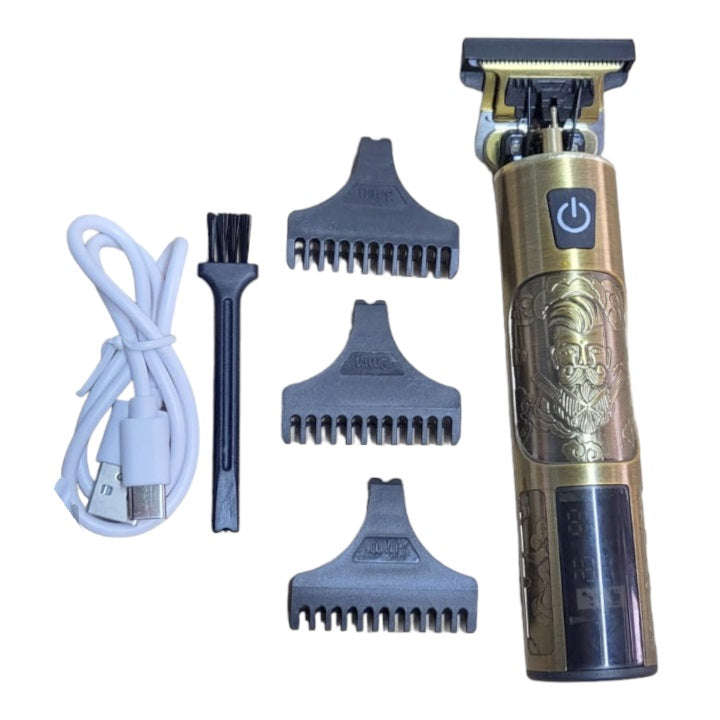 Electric Portable Rechargeable Hair Trimmer With LCD Display