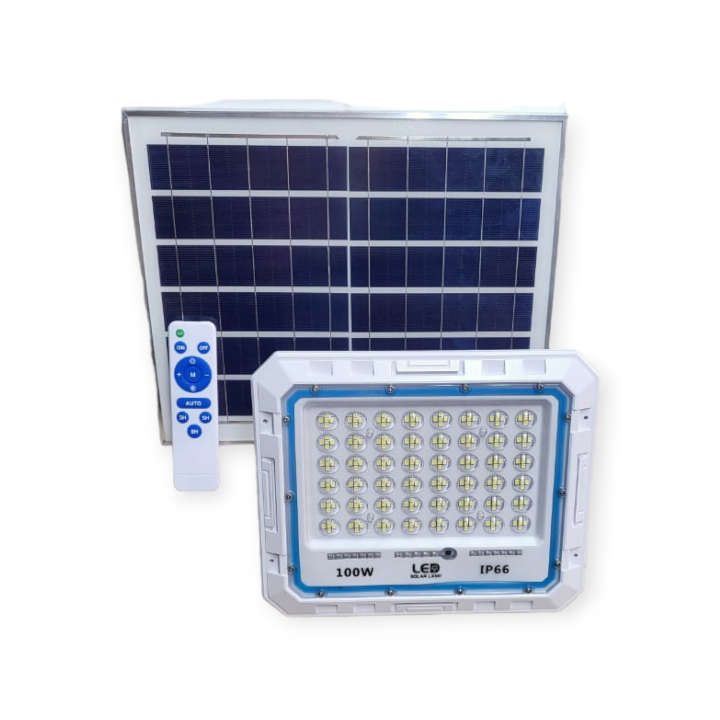100W Solar Powered LED Floodlight With Remote Control