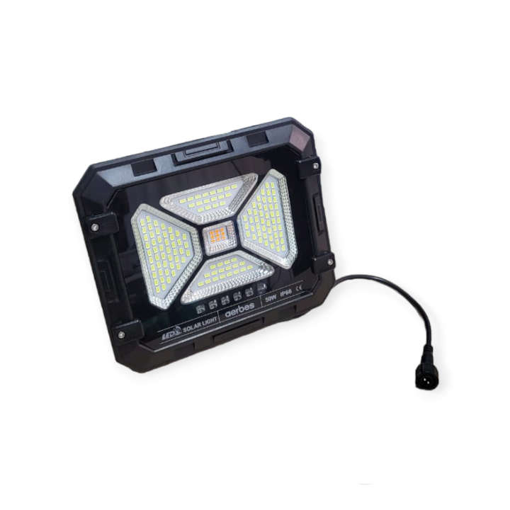 50W LED Solar Powered Floodlight With Mosquito Repellent Light