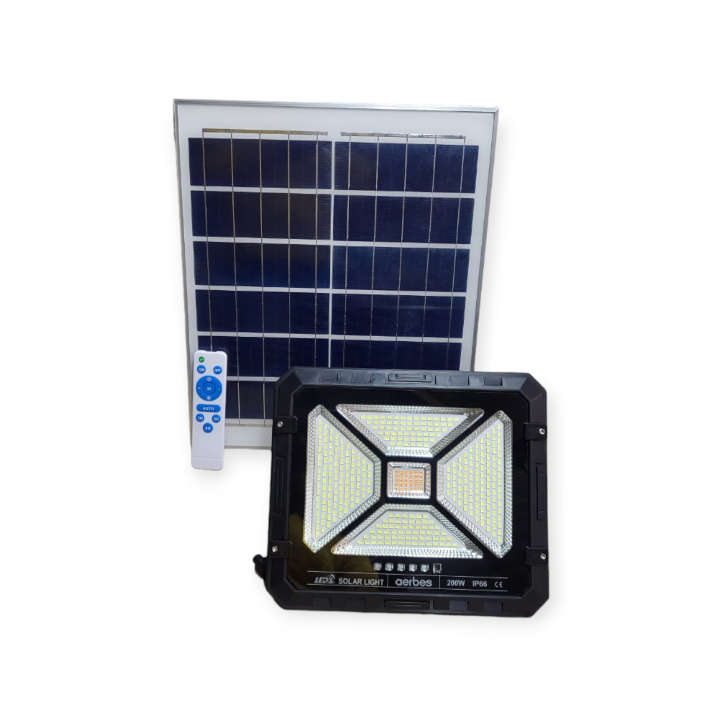 300W LED Solar Powered Mosquito Repellent Floodlight With Remote Control