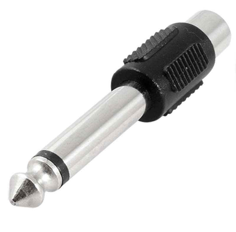 6.35mm Mono Plug to RCA Jack Adapter