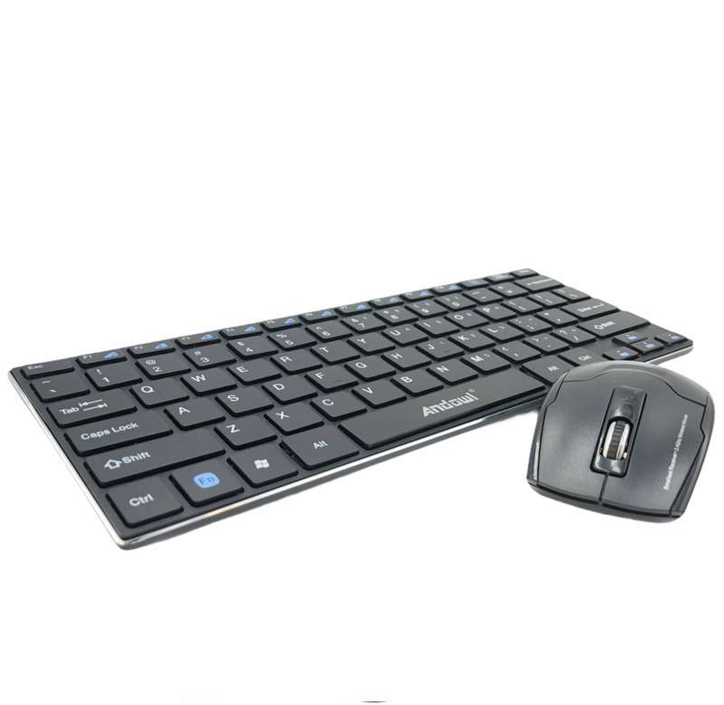Andowl Ultra Slim Wireless Bluetooth Keyboard and Mouse Set