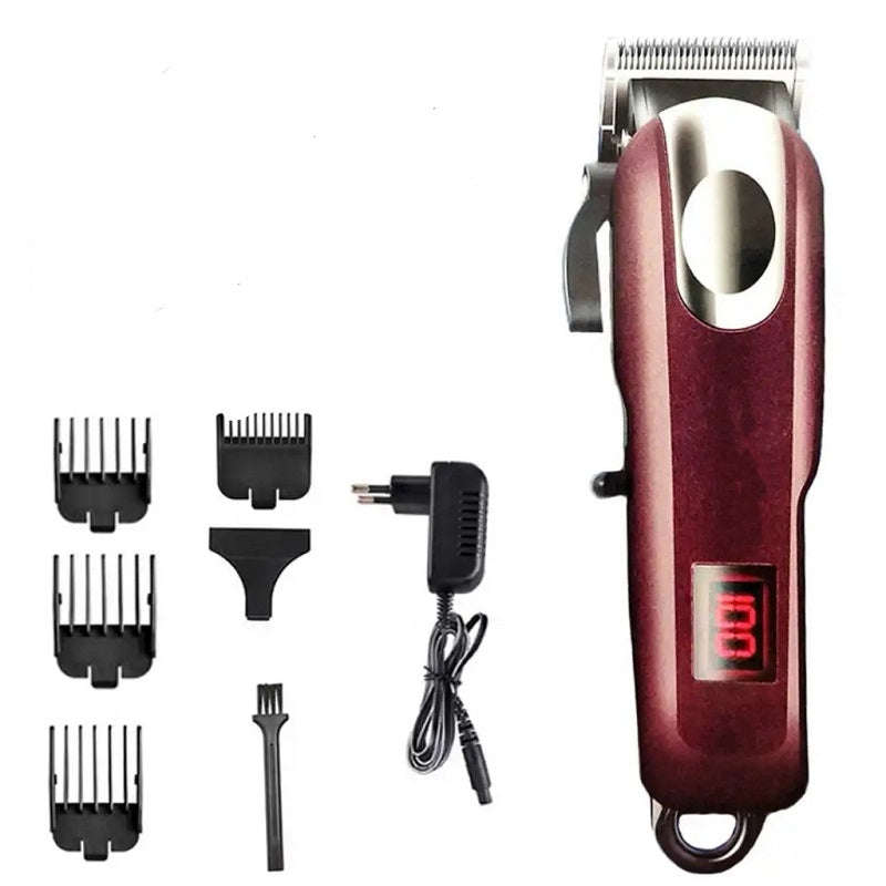 Rechargeable Hair Trimmer With LCD Display