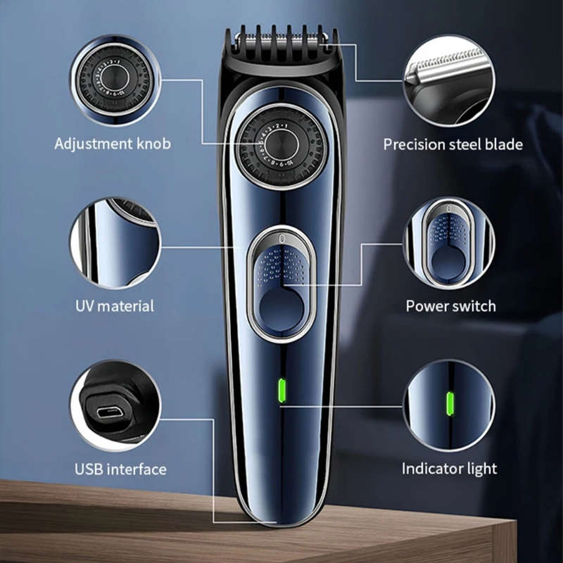 Smart Rechargeable Hair Trimmer With 10 Level Adjustment