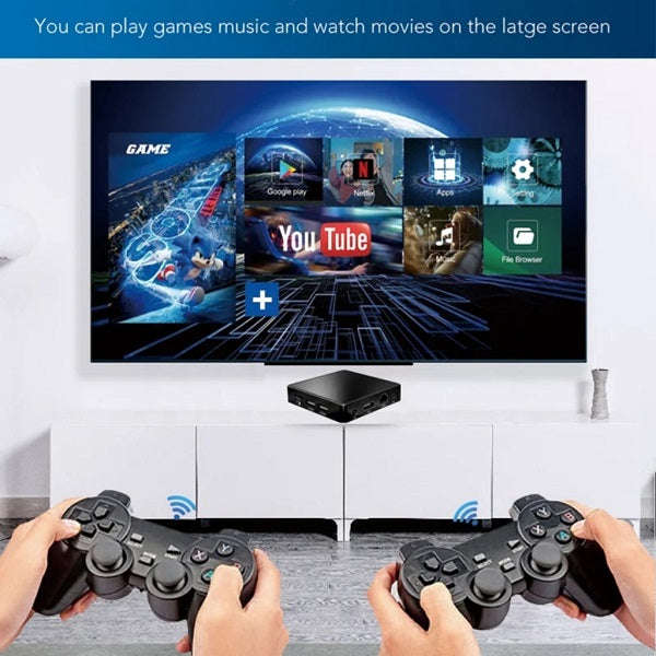 Dual System 10K Ultra HD TV Box Gaming Console with Built in Chrome Cast