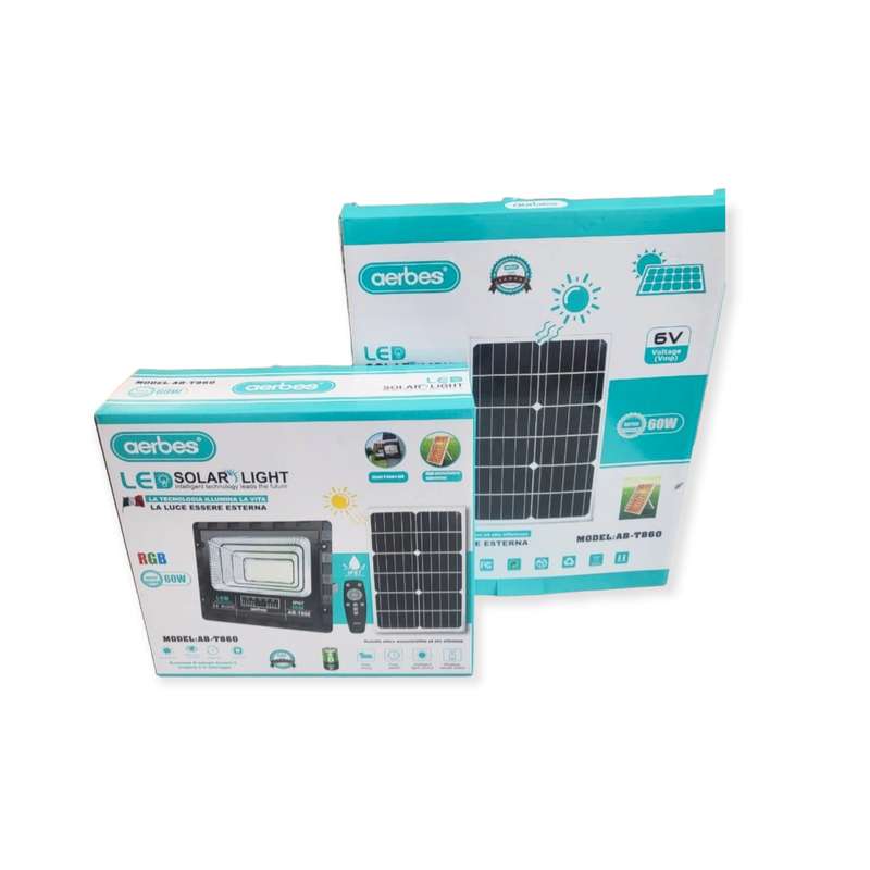 60W Solar Powered Floodlight RGB