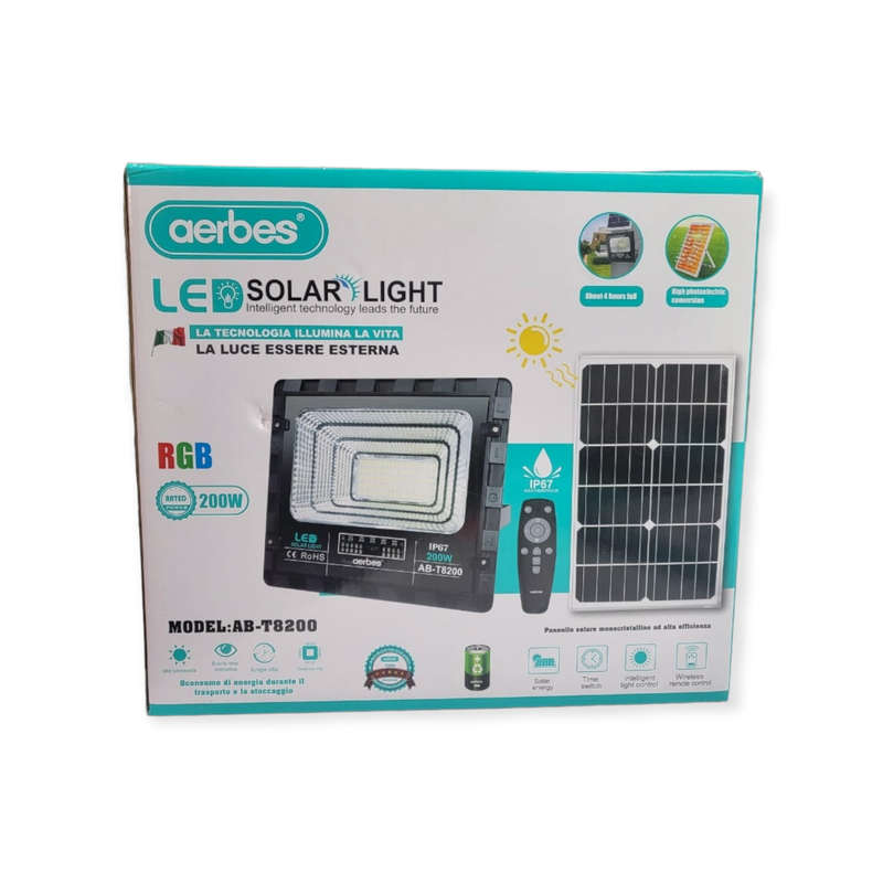 200W Solar Powered LED Floodlight