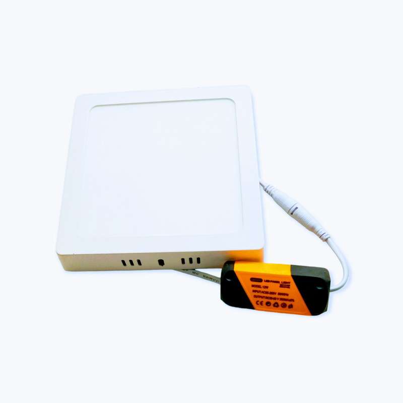 12W Surface Mounted Square Panel Ceiling Light
