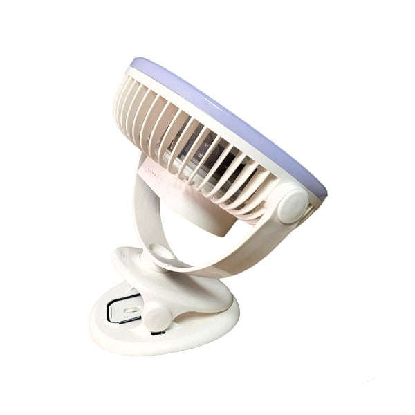USB Rechargeable Table Clip Fan With Battery