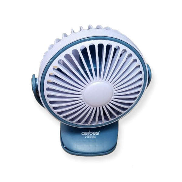 Rechargeable 360° Rotation Mini Fan With 800Mah Battery