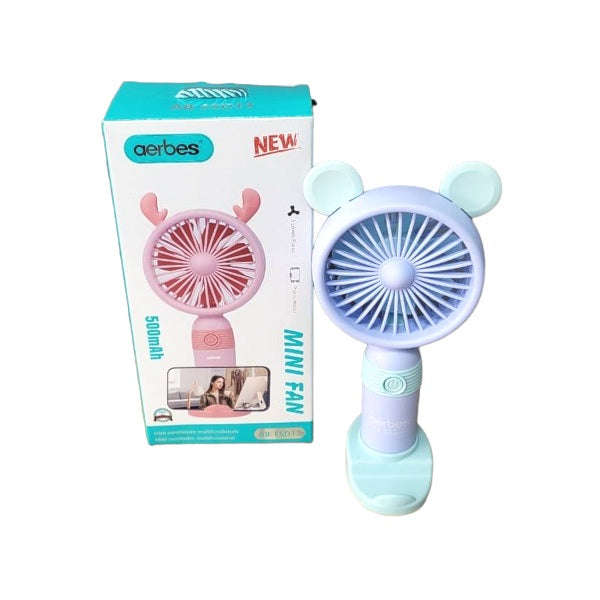 Rechargeable Mini Fan With 500Mah Battery