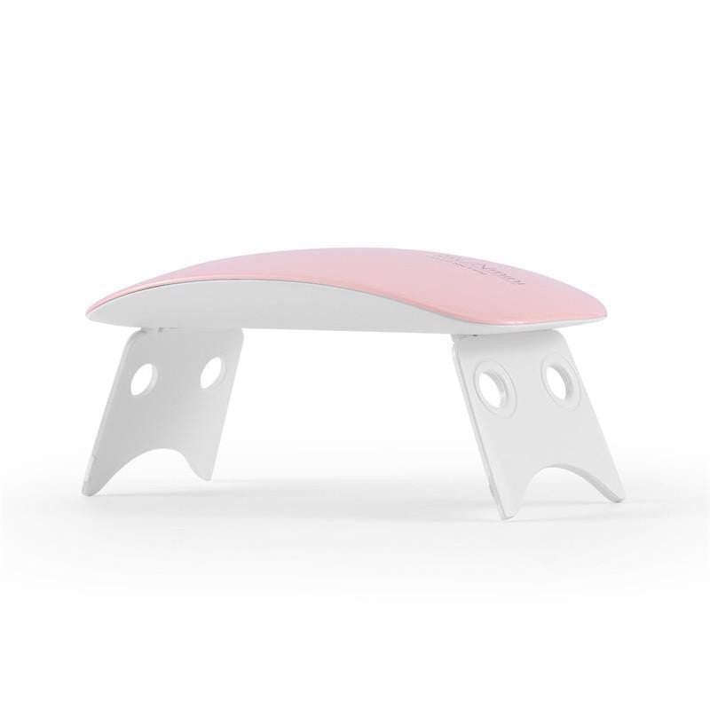 Portable Mini LED Gel Curing UV Nail Lamp Drier - Pink