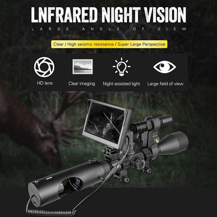 200m Night Vision Scope With Wide Angle Screen 1280x800