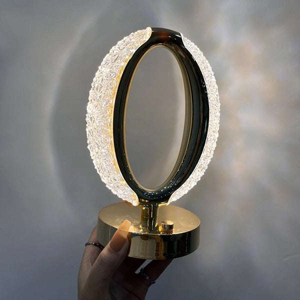 Heaven Gate Rechargeable 3 LED Crystal Table Lamp
