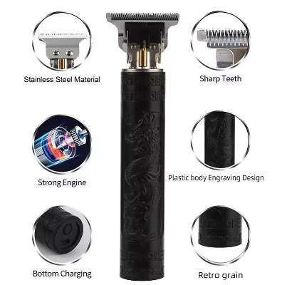Black Dragon USB Rechargeable Electric Hair Trimmer