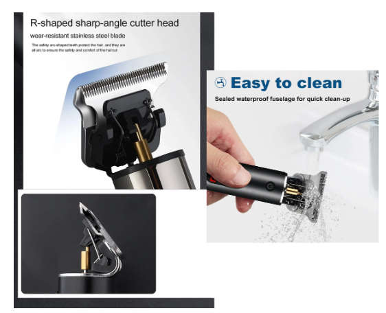 Hair Clipper With LCD Screen