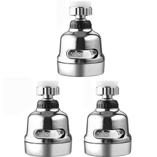 Three-Speed UV Silver Hanging Faucet Head