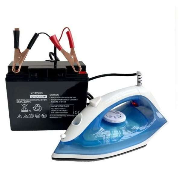 Loadshedding Steam Iron With Battery Leads