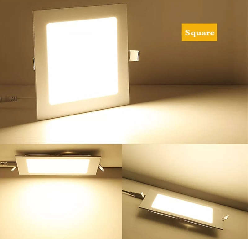 18W Concealed Panel Ceiling Light Square Non-isolated Wide Pressure