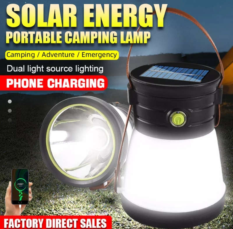 Solar Powered Multifunctional Camping Light