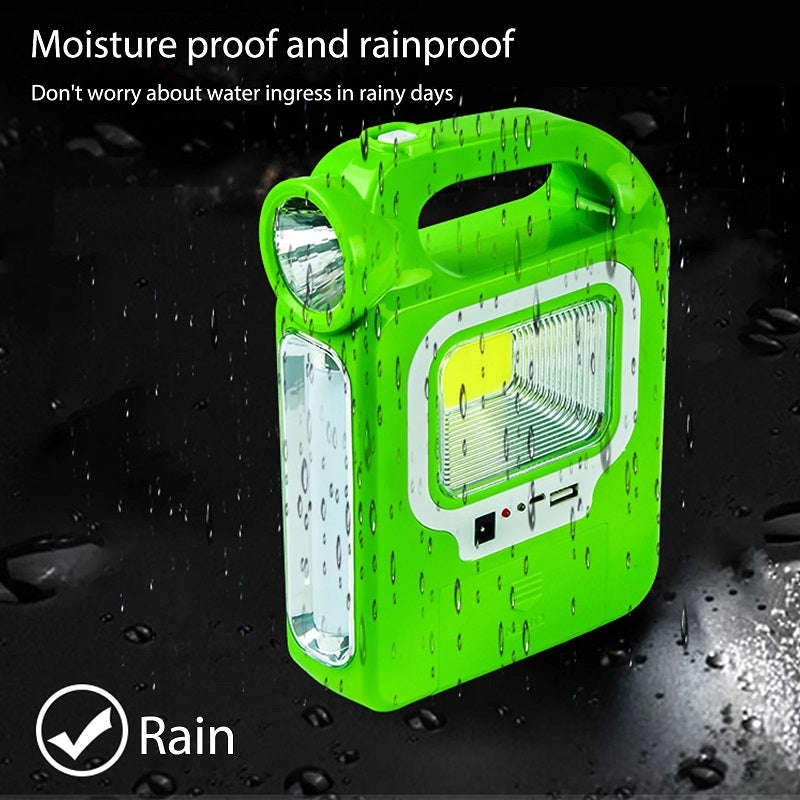Green Petrol Can Design Solar Powered Emergency COB + LED Light