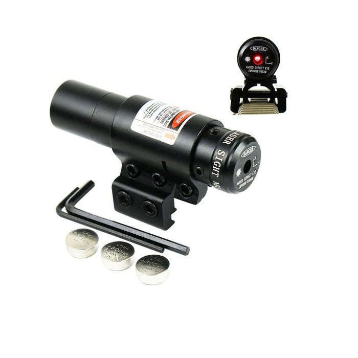 Tactical Red Laser Beam Dot Sight Scope For Gun Rifle Weaver Mount Rail