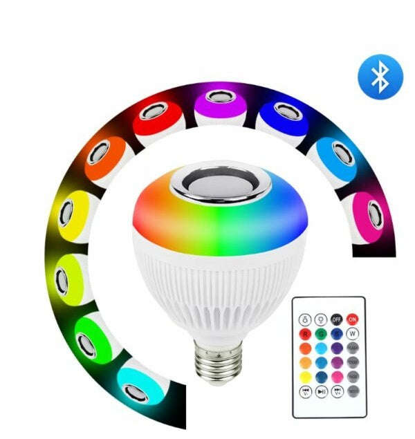 12W LED RGB Music Bulb With Remote Control