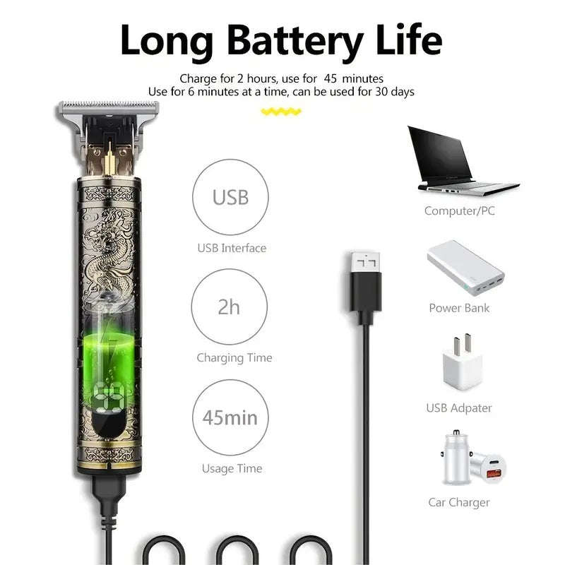 Rechargeable Hair Trimmer 1200Mah