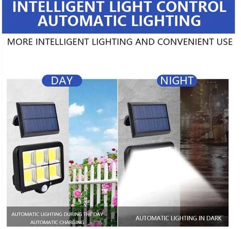 Solar Powered COB Light with Remote