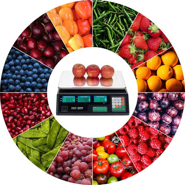 Industrial 40KG Digital Stainless Steel Electronic Scale with LCD Double Sided Display