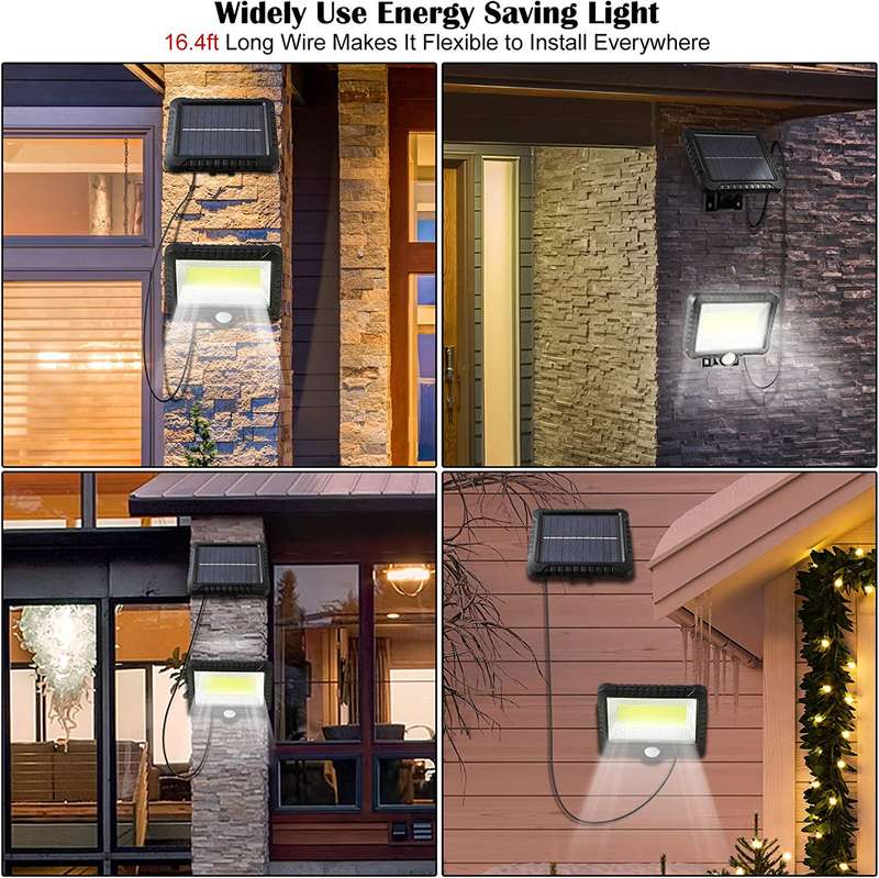 30W Solar Powered 100 COB Wall Lamp