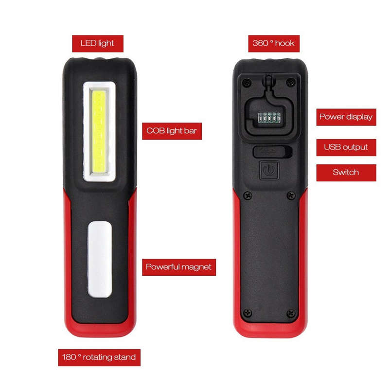 USB Rechargeable Magnetic Emergency Light