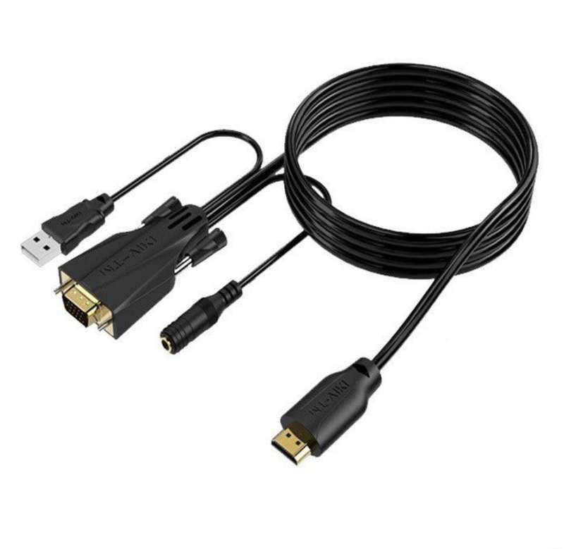 MT ViKI HDMI To VGA Conversion Cable With Audio - 1.8M