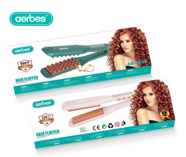 Fluffy Corn Iron Hair Curler With LCD Screen