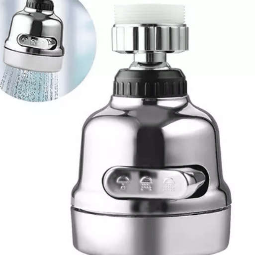 Three-Speed UV Silver Hanging Faucet Head
