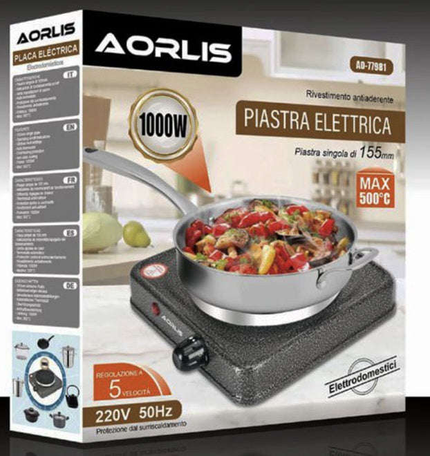 1000W Electric Single Plate Stove