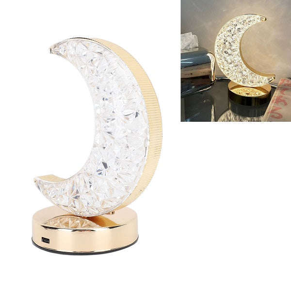 Cresent Moon Shaped 3 Mode LED Rechargeable Light