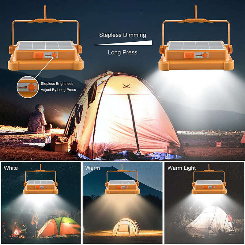 300W Multifunctional Rechargeable Solar Powered Work Light